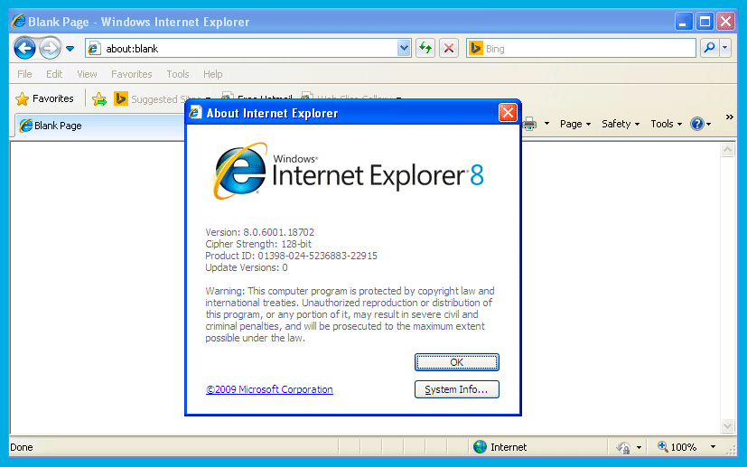 Internet Explorer 8